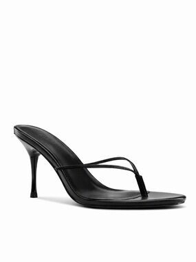 FEMME LA Osaka slipper black mule sandal heels